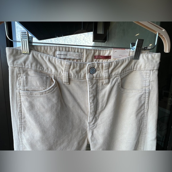 Pilcro | The Slim Boyfriend Corduroy Jeans | NWT Cream 27 - Picture 13 of 16